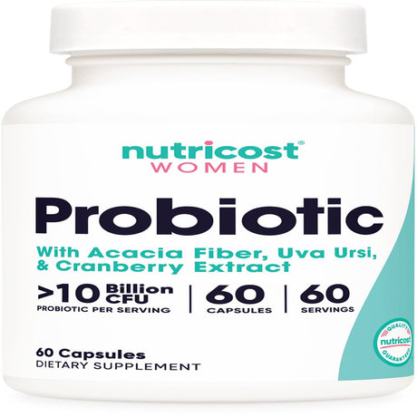 Nutricost Probiotic for Women 10 Billion CFU, 60 Capsules - Probiotic Supplement
