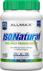 ALLMAX ISONATURAL Whey Protein Isolate, Unflavored - 2 Lb - 27 Grams of Protein per Scoop - Zero Fat & Sugar - 99% Lactose Free - with Prebiotics - No Artificial Flavors - Approx. 31 Servings