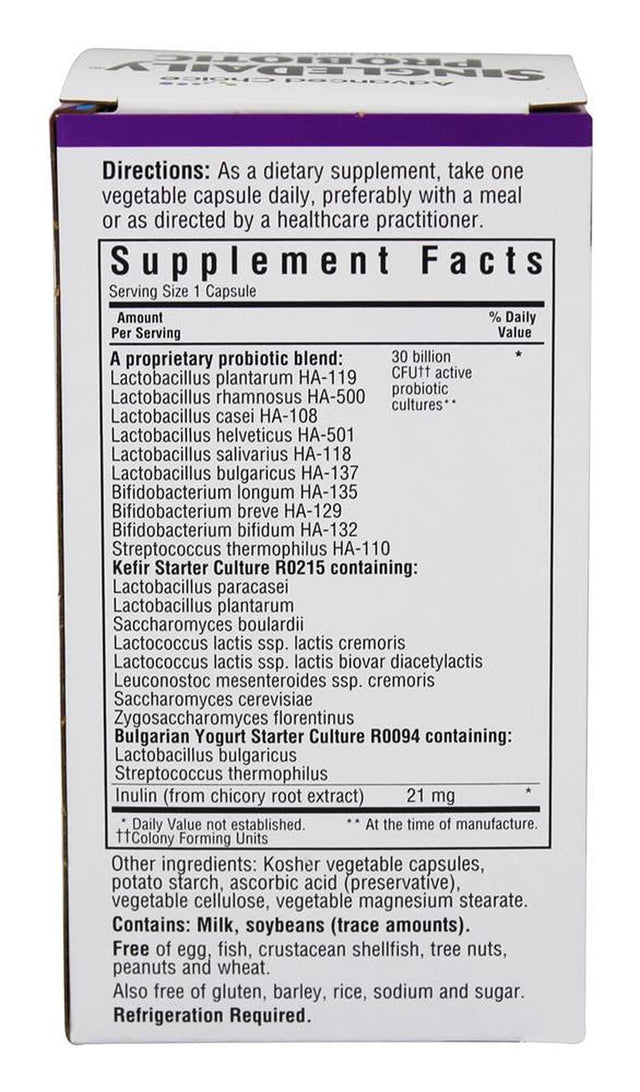 Bluebonnet Advanced Choice Single Daily Probiotic, 30 Billion Cfu, 30 Ct