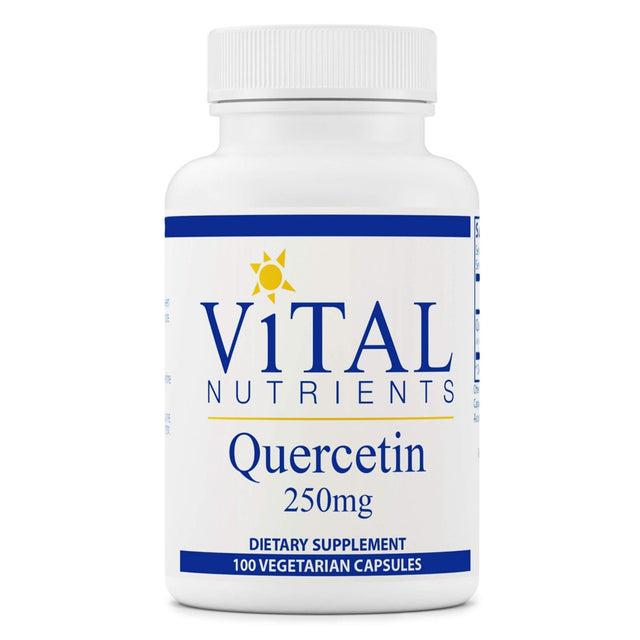 Vital Nutrients Quercetin 250Mg - Bioflavonoid for Sinus & Immune Support - Gluten Free, Soy Free, Dairy Free - 100 Vegetarian Capsules (25-Day Supply)