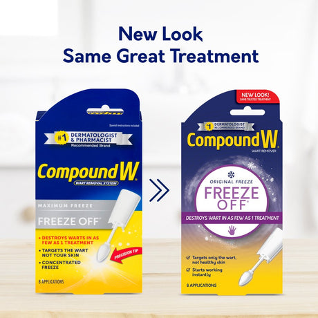 Compound W Freeze off Wart Remover, Maximum Freeze, 8 Applications