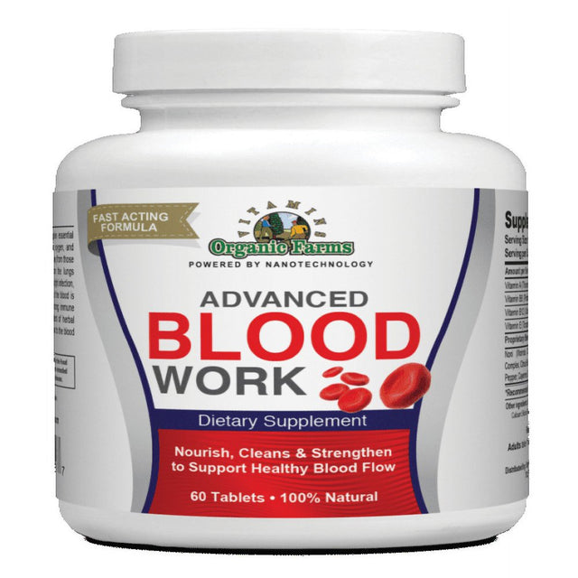 Blood Works - 60 Tablets - Improves Circulation - 100% Natural Dietary Supplement