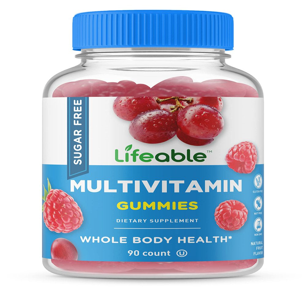 Lifeable Sugar Free Multivitamin Supplement, With Vitamin A, B6, B12 ...