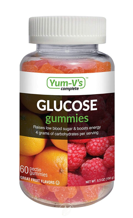 Glucose Gummies 60 Count by Dulce Probiotics, Pack of 2