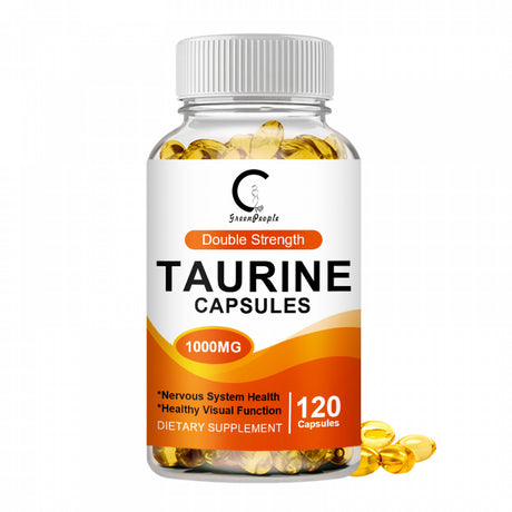 Taurine Capsules - Taurine Supplement 1000Mg - Antioxidant Amino Acid, Support for Heart & Brain Health, 120 Capsules