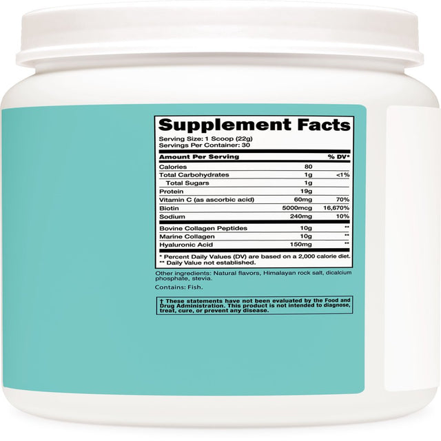 Nutricost Collagen for Women 30 Servings (Salted Caramel) - Gluten Free Supplement, Type I, II, and III Collagen