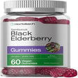 Black Elderberry with Zinc & Vitamin C | 60 Vegan Gummies | Natural Berry Flavor | by Horbaach