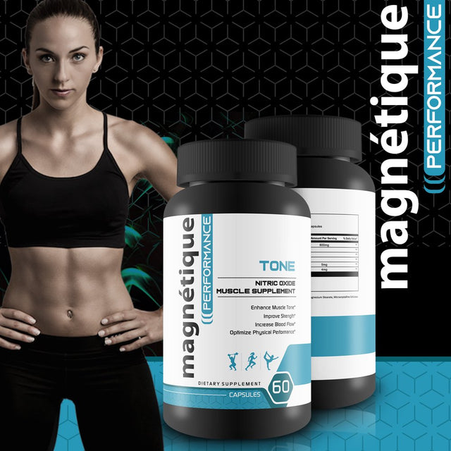 Magnetique Tone - Premium Muscle Building Nitric Oxide Booster - Improve Strength - Optimize Performance