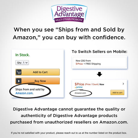 Digestive Advantage 20 Billion CFU Multi-Strain Probiotic Ultra 20 Capsules (14 Count), Reduces Occasional Diarrhea* and Helps Relieve Minor Abdominal Discomfort & Occasional Bloating*