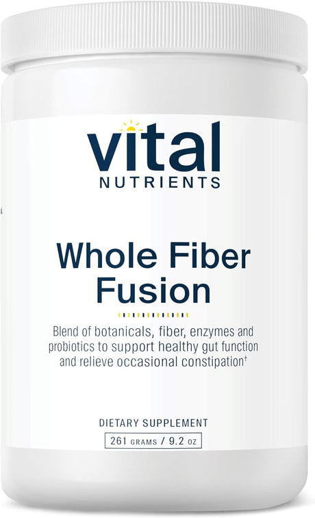 Vital Nutrients - Whole Fiber Fusion Powder - Natural Source of Dietary Fiber - Vegetarian - 261 Grams
