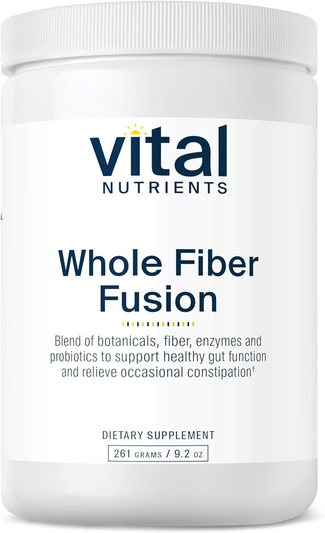 Vital Nutrients - Whole Fiber Fusion Powder - Natural Source of Dietary Fiber - Vegetarian - 261 Grams