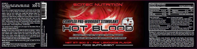 Scitec Nutrition Hot Blood 2.0 - Pink Lemonade 300G