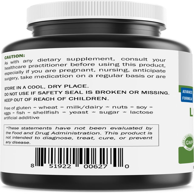 Brieofood Alpha Lipoic Acid 600 Mg 120 Capsules