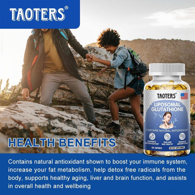 TAOTERS Liposomal Glutathione Supplement Capsules - Immune Health Support, Liver Support, Skin Support