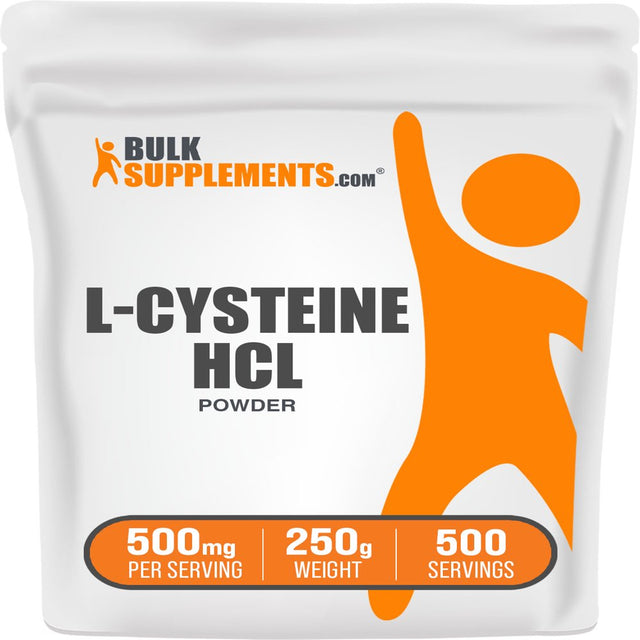 Bulksupplements.Com L-Cysteine Hcl - L-Cysteine 500 - Lung Support Supplement - Better Lungs (250 Grams)