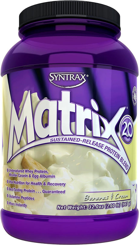 Syntrax, Matrix 2.0 Sustained-Release Protein Blend, Peanut Butter Cookie, 32 Oz