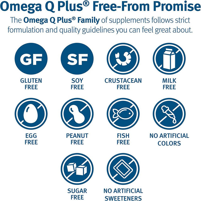 Dr. Sinatra Omega Q plus Omega-3 and Coq10 Supplement Delivers Everyday Heart Health Support with 50 Mg of Coq10 and Provides Antioxidant Power (60 Softgels)