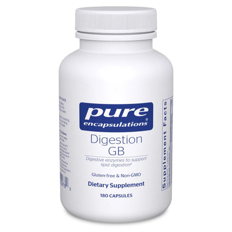 Pure Encapsulations Digestion GB | Digestive Enzyme Supplement to Support Gall Bladder and Digestion of Fat, Carbohydrates, and Protein* | 180 Capsules