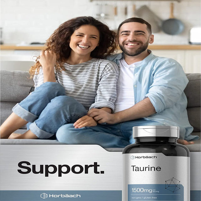 Taurine 1500Mg | 180 Capsules | by Horbaach