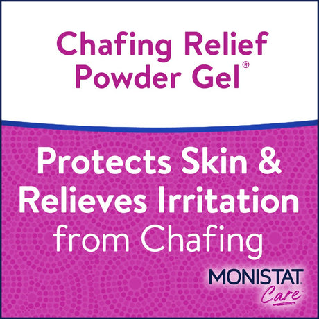 Monistat Chafing Relief Powder Gel, Anti-Chafe Protection, Fragrance Free, 1.5 Oz