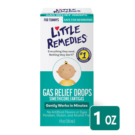 Little Remedies Gas Relief Drops, Natural Berry Flavor, Safe for Newborns, 1 Fl Oz