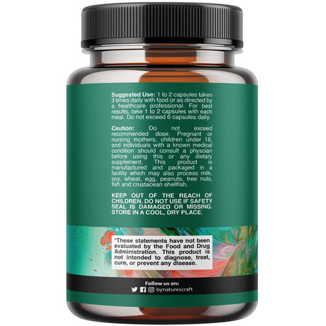 Pancreatin Digestive Enzymes for Digestive Health - Pancreatic Enzymes for Humans with Fat Carb and Protein Digestive Enzymes for Women and Men - Protease Amylase & Lipase Enzymes for Digestion