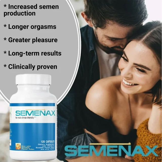 Semenax Volume and Intensity Enhancer 120 Capsules per Bottle X 12 Month Supply / 1 Year