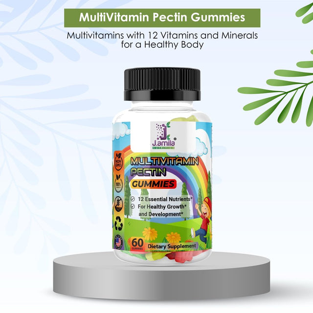 J.Amila Multivitamin Gummies Healthy and Shiny - 12 Essential Child Nutrients for 60Ct