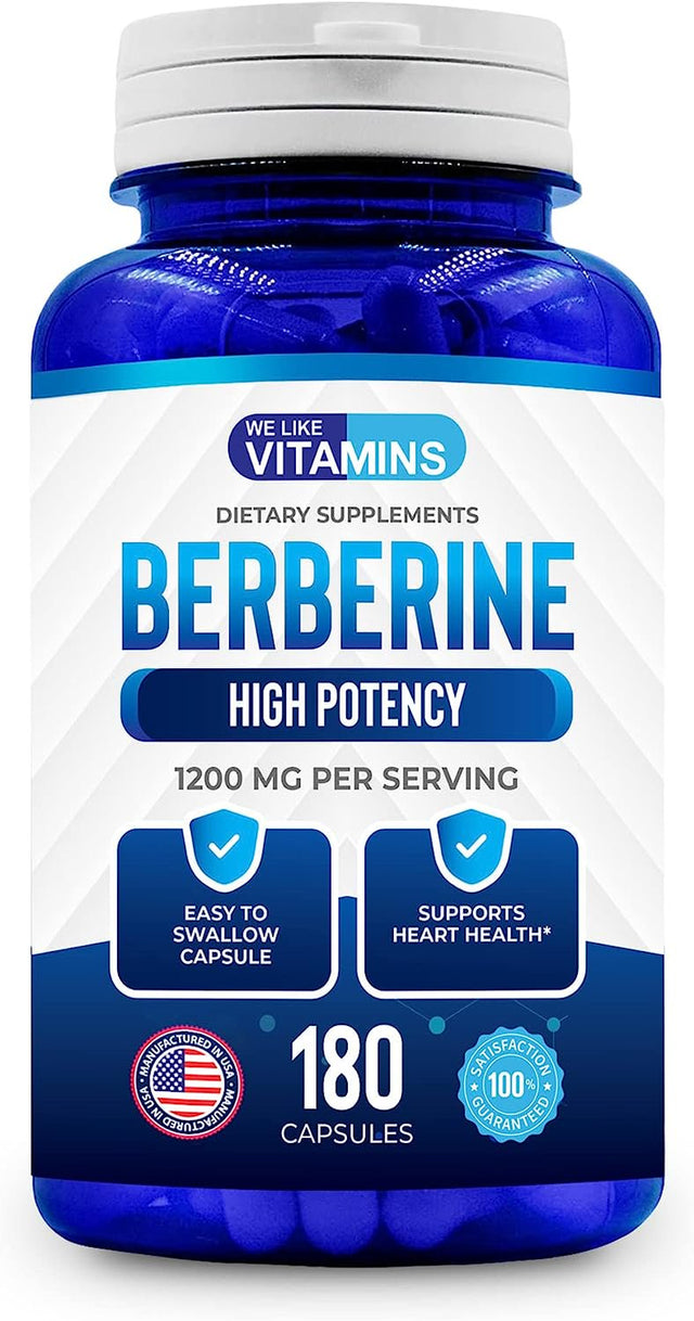 We like Vitamins Berberine HCI 1200 Mg Supplement Blood Sugar Heart Health 180 Capsules