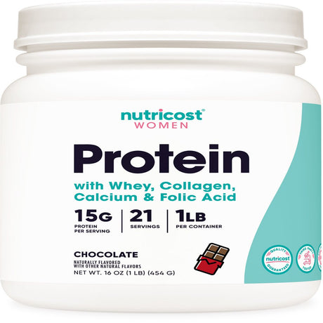 Nutricost Protein Complex for Women (Chocolate, 1 Lb) - Non-Gmo Supplement