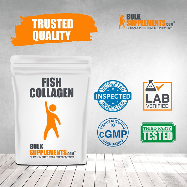 Bulksupplements.Com Hydrolyzed Collagen (Fish) Powder - Collagen Peptide Powder - Marine Collagen - Keto Collagen Powder (100 Grams)