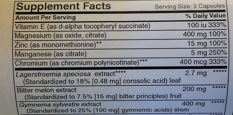 Holly Hill Health Foods, Glucose Support ((Helps Support Normal Blood Sugar Balance*), 60 Capsules