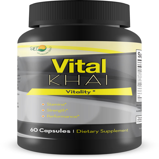 Vital Khai Vitality - Strength - Stamina - Performance - Help Boost Your Male Drive and Energy - Feel the Youthful Power of Naturally Supported Alpha Energy Today - 60 Count