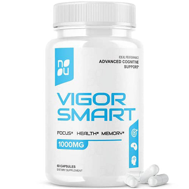 Vigor Smart Brain Booster Pills Advanced Cognitive Focus Support 700Mg (60 Capsules)