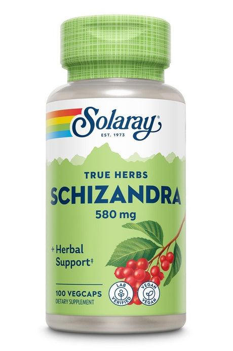 Solaray Schizandra -- 580 Mg - 100 Vegcaps