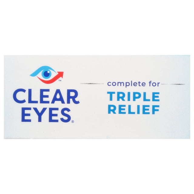 Clear Eyes Triple Relief Lubricant Eye Drops, 0.5 Fl Oz