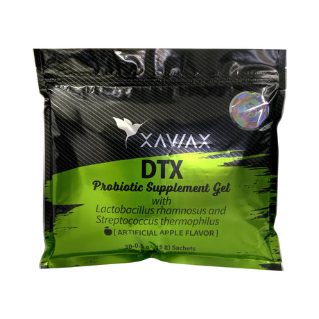 XAVIAX DTX| Live Probiotics, Gel Probiotics for Digestive Health | Patented, Refrigerated, Active Probiotics for Women, Men & Kids | Deliciously Flavored Cold Gel, 30 Sachets
