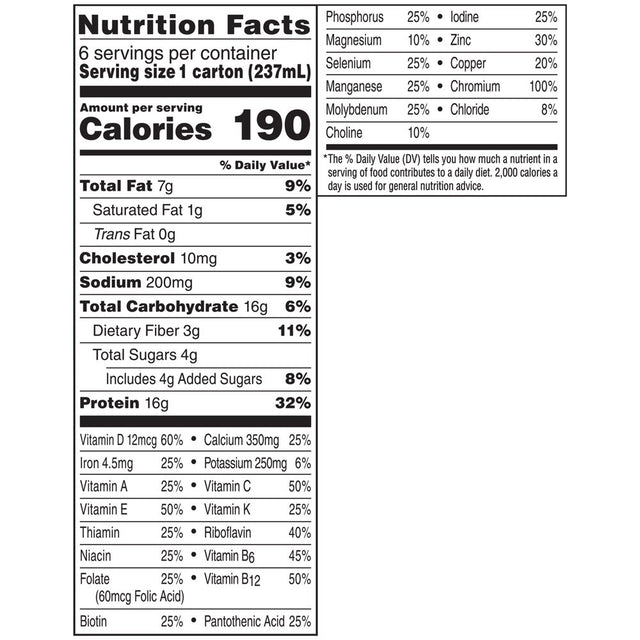 BOOST Glucose Control Nutritional Drink, Very Vanilla Nutritional Shake, 16 G Protein, 6 - 8 Fl Oz Cartons