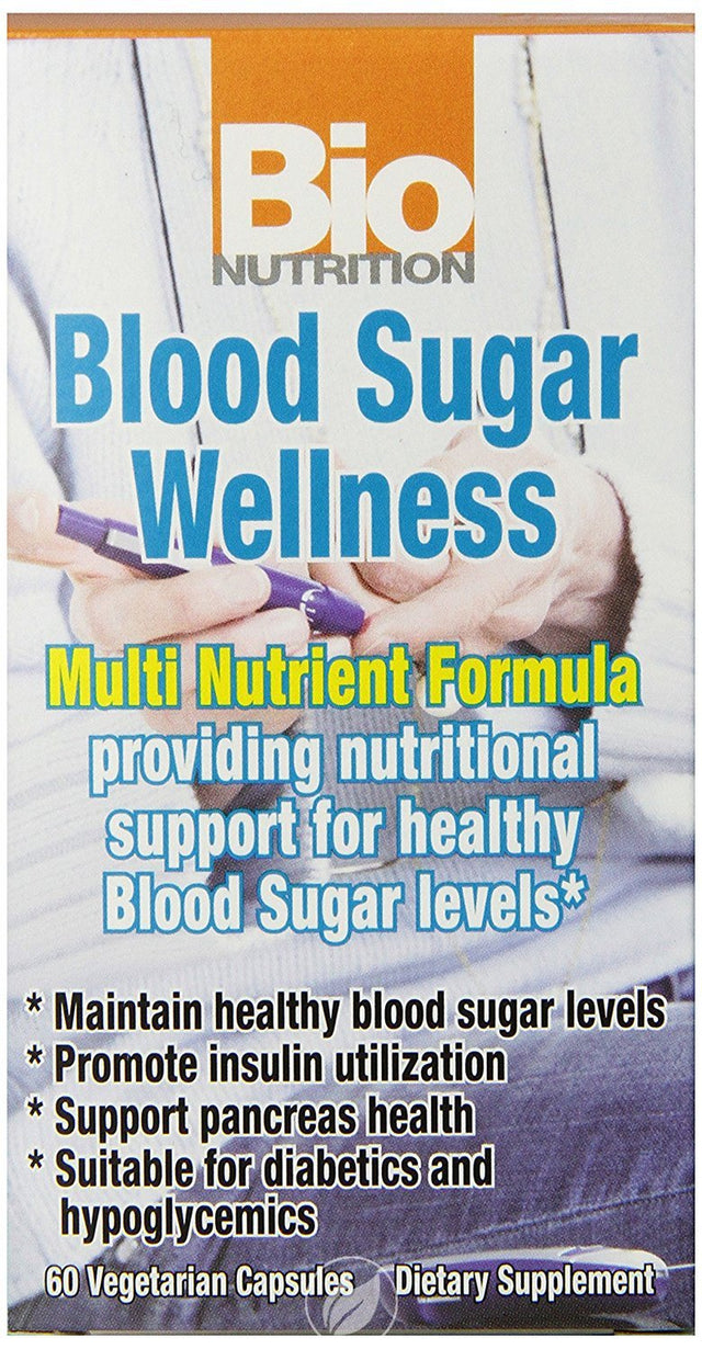 Blood Sugar Wellness 60 Vcaps by Bio Nutrition Inc, Pack of 2