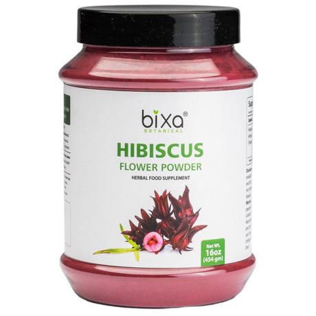 Hibiscus Powder - 1 Pound / 16 Oz (Hibiscus Rosa Sinensis) | Natural Herbal Supplement for Moisturizing / Glowing Skin & Hair Growth | Excellent Blood Purifier & Natural Herbal Hair Tonic