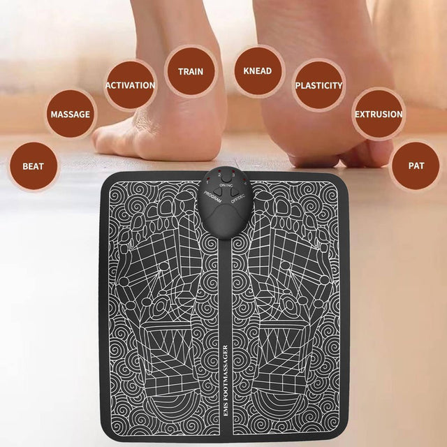 Foot Massager Mat for Neuropathy,Foot Massager Pad for Pain Plantar Relief,Smart Electric Foot Massager Acupuncture Apparatus Improves Blood Circulation Relieves Pain Health Care