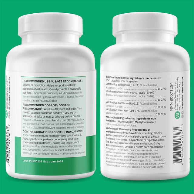 Vitasave - Probiotics for Women & Men, 40 Billion CFU, 60 Counts