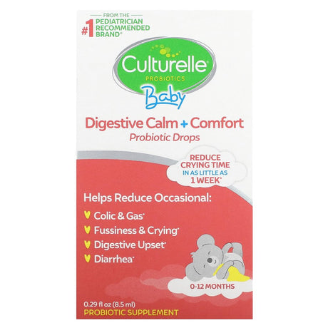 Culturelle Baby Digestive Calm & Comfort Probiotic (0-12 Months) Helps with Colic and Digestion, Vegan, Gluten-Free, 8.5 Ml