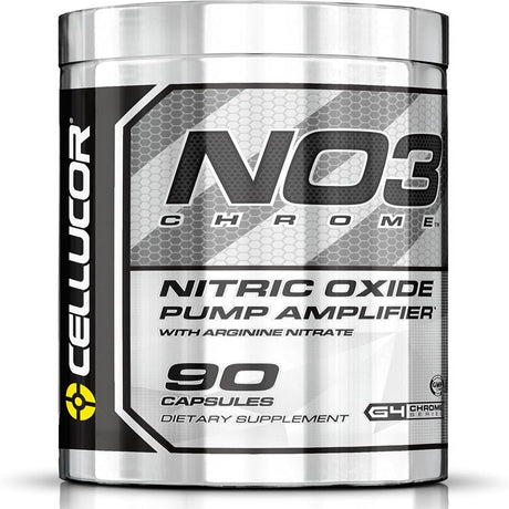 Cellucor NO3 Chrome, Stimulant-Free Pre Workout, Nitric Oxide Pump Amplifier, 90 Capsules