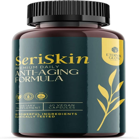 (1 Pack) Seriskin - Dietary Supplement Anti-Aging Pills and Ageless Skin Formula - Ingredients for All Skin Types (60 Capsules)