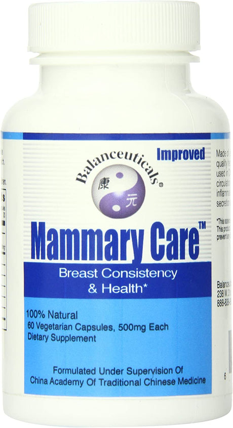 Balanceuticals Mammary Care Dietary Supplement Capsules, 500 Mg, 60-Count Bottle