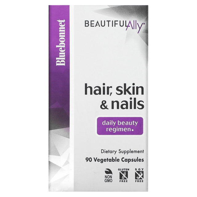 Bluebonnet Nutrition Beautiful Ally, Hair, Skin & Nails, 90 Vegetable Capsules