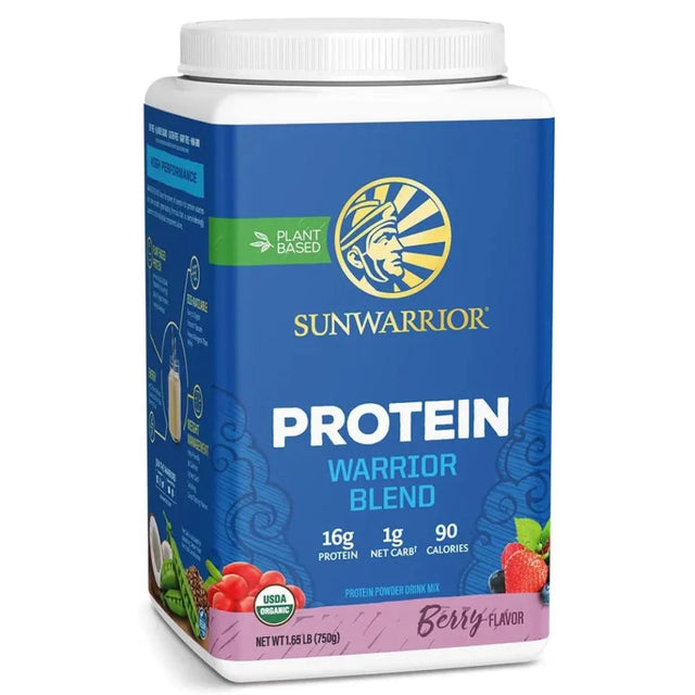 Sunwarrior Berry Plant Protein Powder | Plant Based Dairy Free Protein Powder, 750G