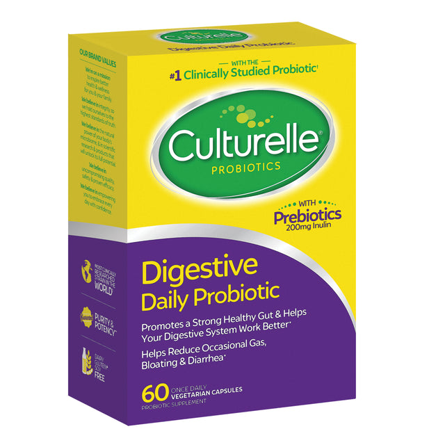 Culturelle Digestive Daily Probiotic, 10 Billion Cfus Capsules, 60 Count