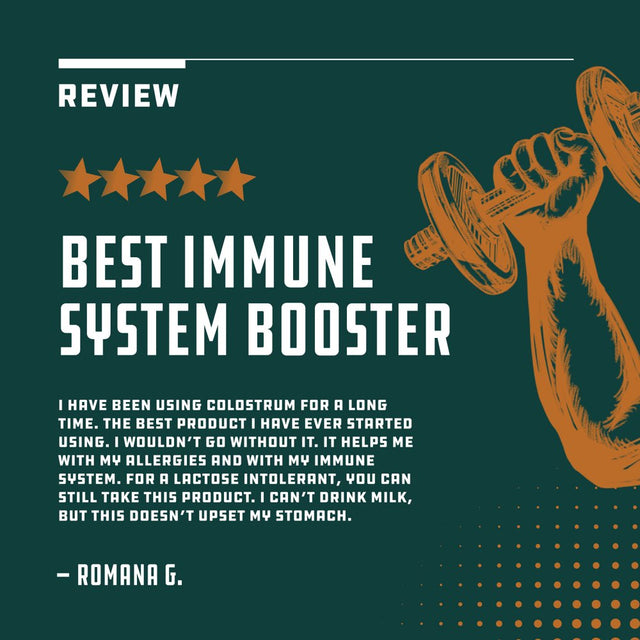 Bovine Colostrum Capsules with Immunoglobulin G - Transfer Factor Colostrum Supplement and Muscle Builder for Gut Health Joint Support Immune Boost Bone Strength and Brain Support Probiotic Supplement